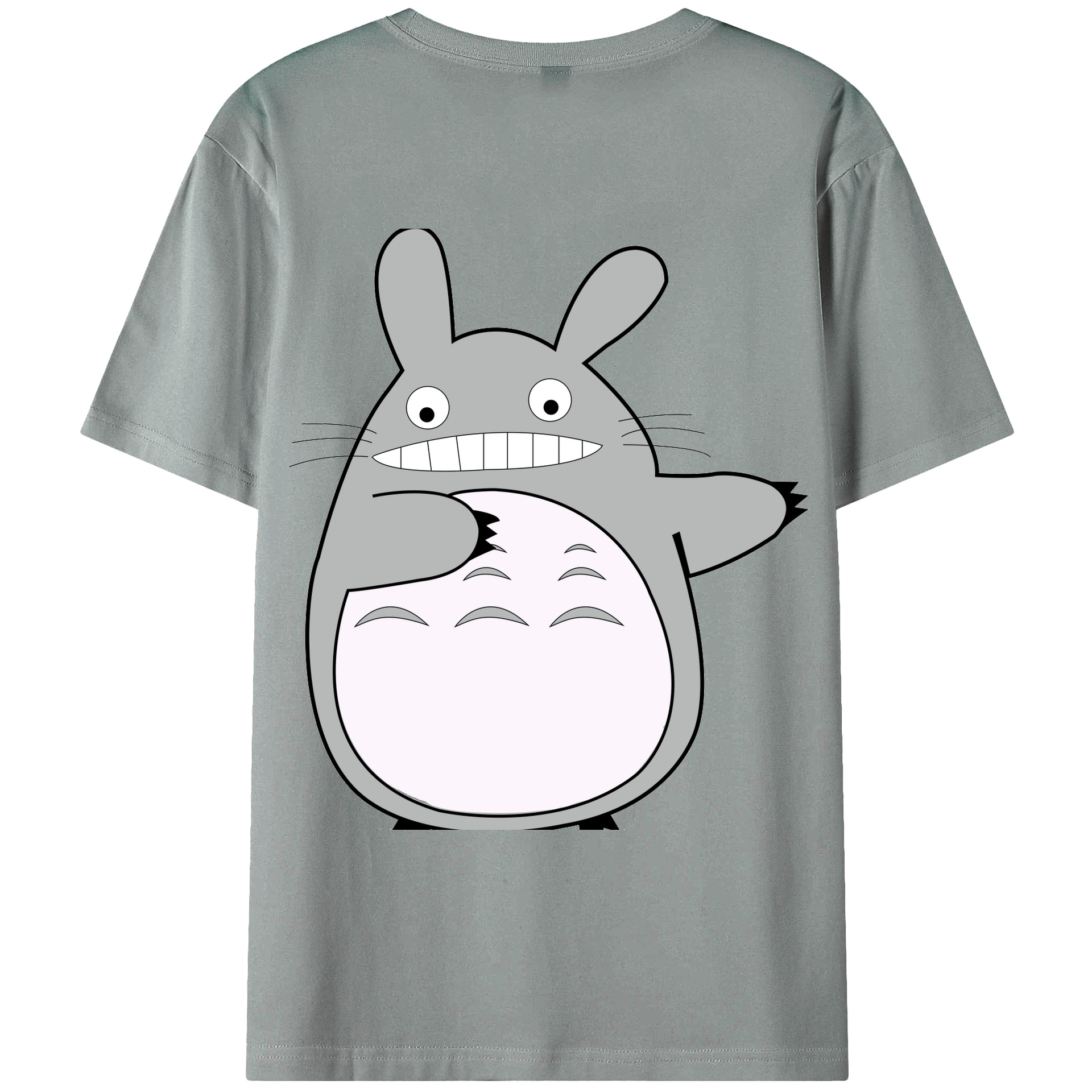 （画像用） となりのトトロ 草壁メイ 草壁サツキ My Neighbor Totoro Satsuki Kusakabe Mei Kusakabe 綿100％ メンズ半袖Tシャツ（バックプリント） 通気性